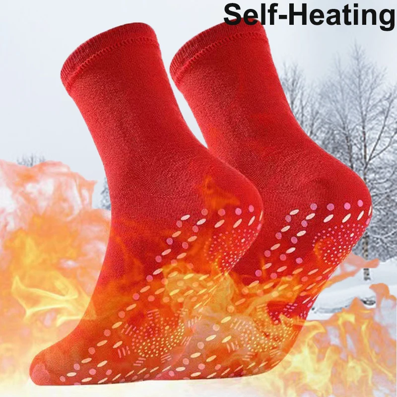 

Self-Heating Health Socks Winter Ski Thicken Warmer Pain Relief Socks Outdoor Anti-Cold Therapy Socks Magnetic Thermal Stockings