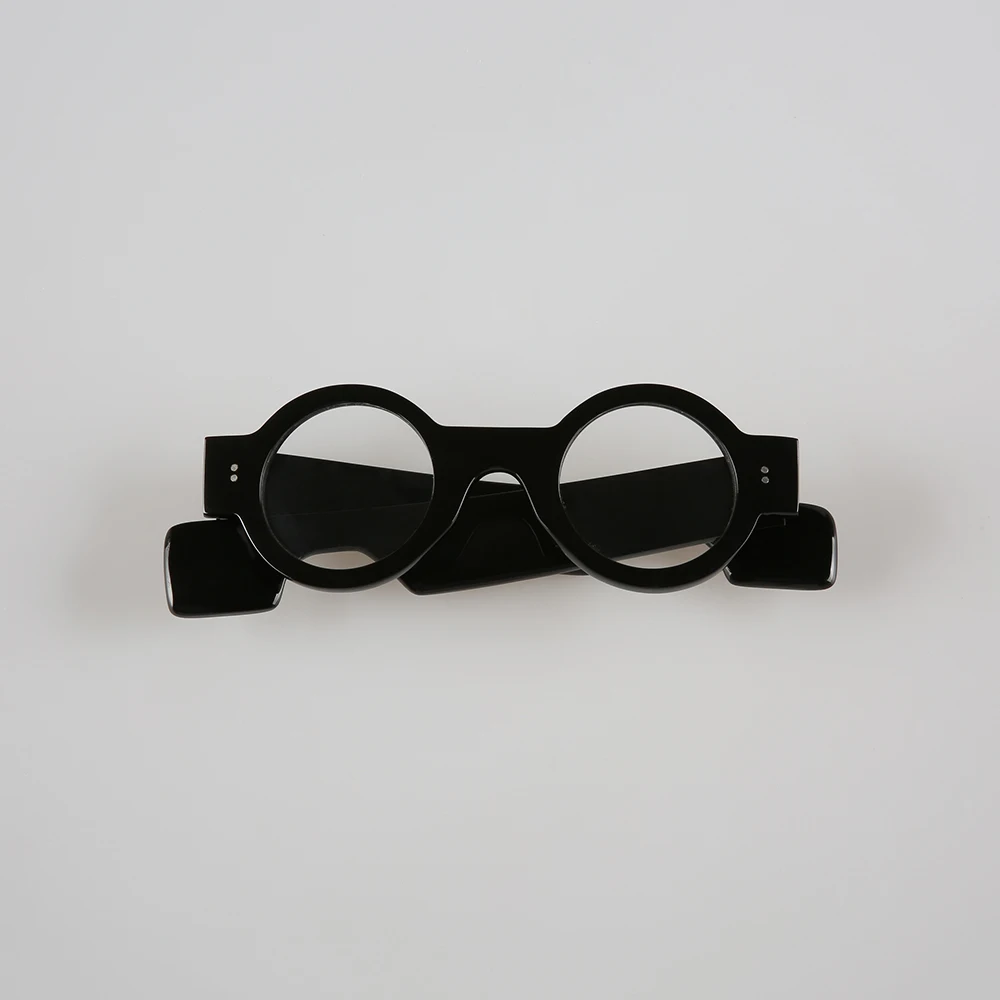 

Eyeglass Frames Unique Round Handmade Buffalo Horn Prescription Eyeglass Frames Vintage Wide Temple Optical Lenses Eyeglasses