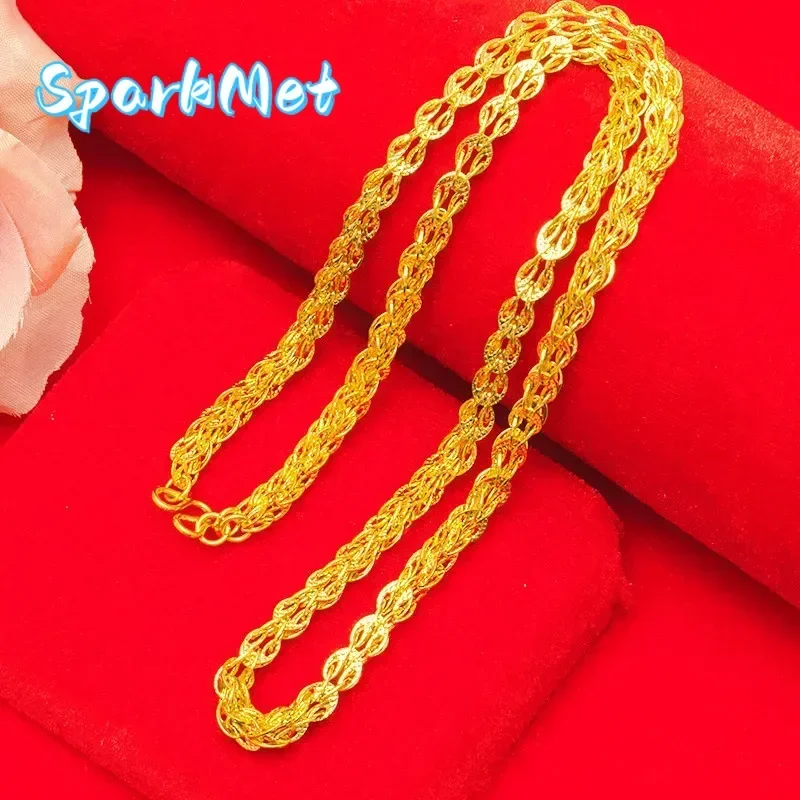 

Christmas 24K Gold Car Flower Phoenix Tail Necklace, Fashionable Ladies Phoenix Tail Necklace Clavicle Chain Holiday Gift for gi