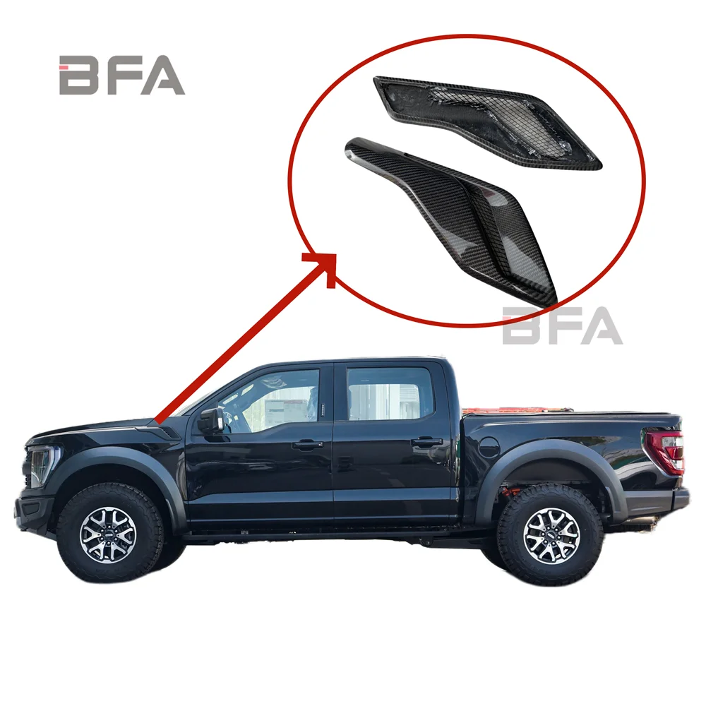 

For the New Ford Raptor F150 Upgraded Carbon Fiber Fender Attachment Carbon Fiber air Intake Side Outlet Side Vent Body Kit