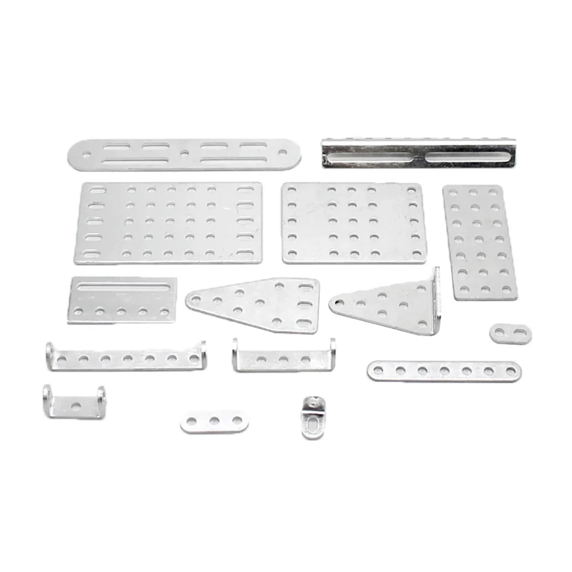 

Aluminum Alloy Square Plate with Hole Fixed Piece Bottom Plate U-Shaped Strip Angle Code DIY Toy Model Material Accessories