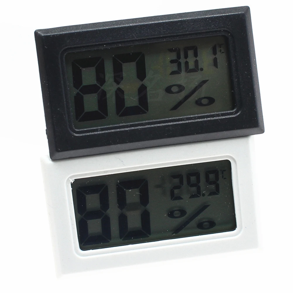 Termometer higrometer Digital LCD Mini, alat taman rumah Sensor temperatur portabel Mini