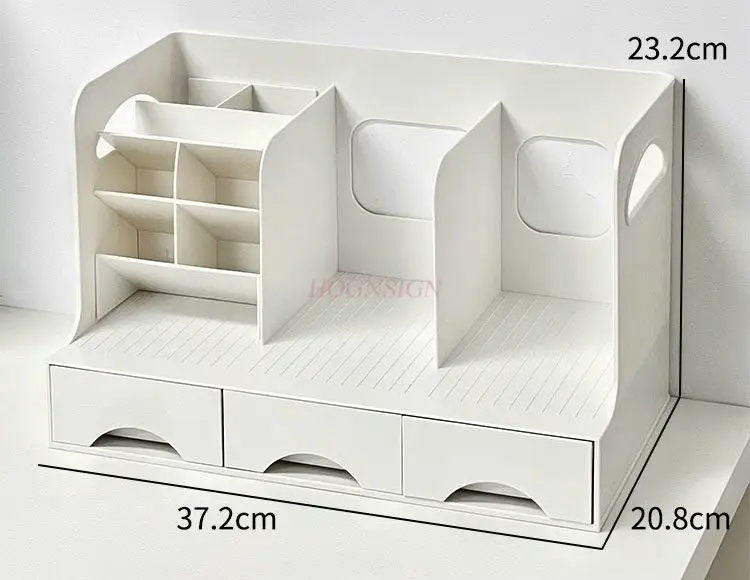 1pcs Desktop drawer style storage box, book and stationery sorting shelf, office and dormitory book stand, document partition
