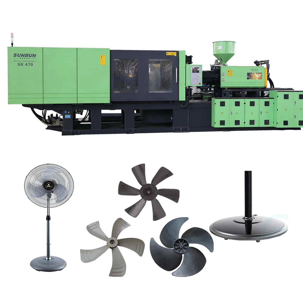 470 Ton Injection Moulding Machine Plastic Fan Blade Making Machine Fan Parts