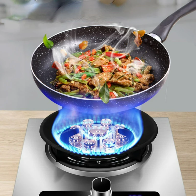 Explosion-proof Stainless Steel Gas Single Stove Desktop Gas Stove for Kitchen 5.2kw Large Fire Flame-out Protection Cooktops