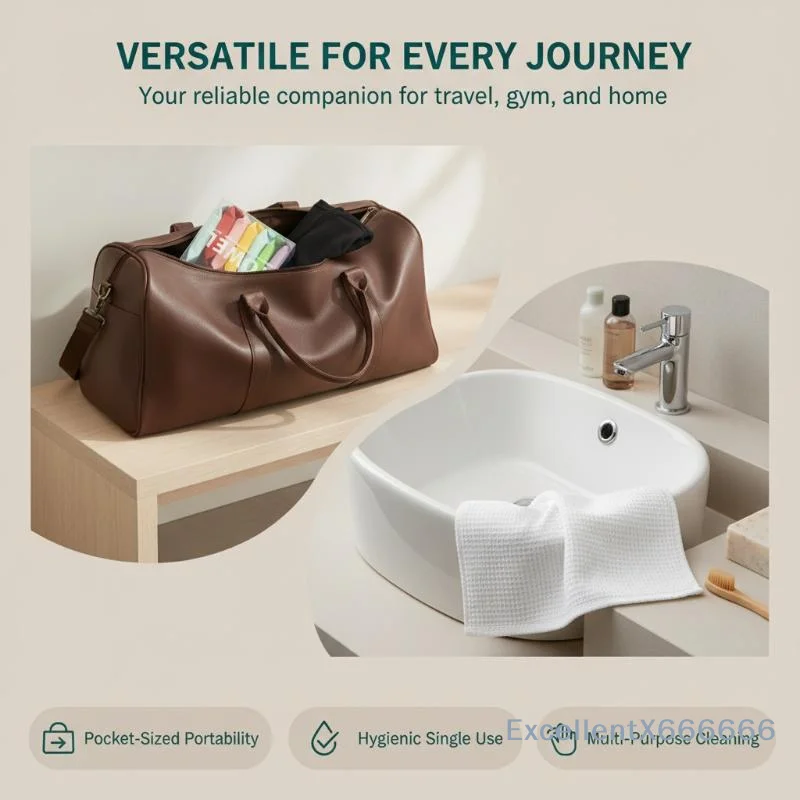 Disposable Compressed Towels 7/14 Pack Independent Wrapped Non-Woven Soft Skin-Friendly Towels for Hotel Travel Home Guest Use