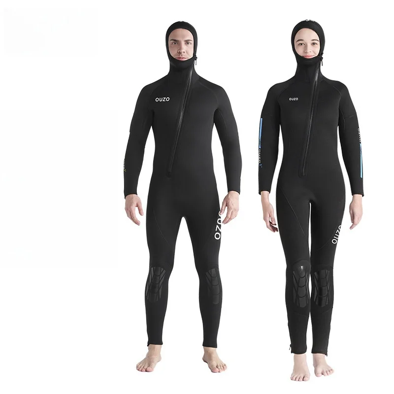 

5MM Neoprene Wetsuit Men Women Scuba Diving Full Suit Spearfishing Swimwear Snorkeling Surfing One Piece Set Winter Keep Warm