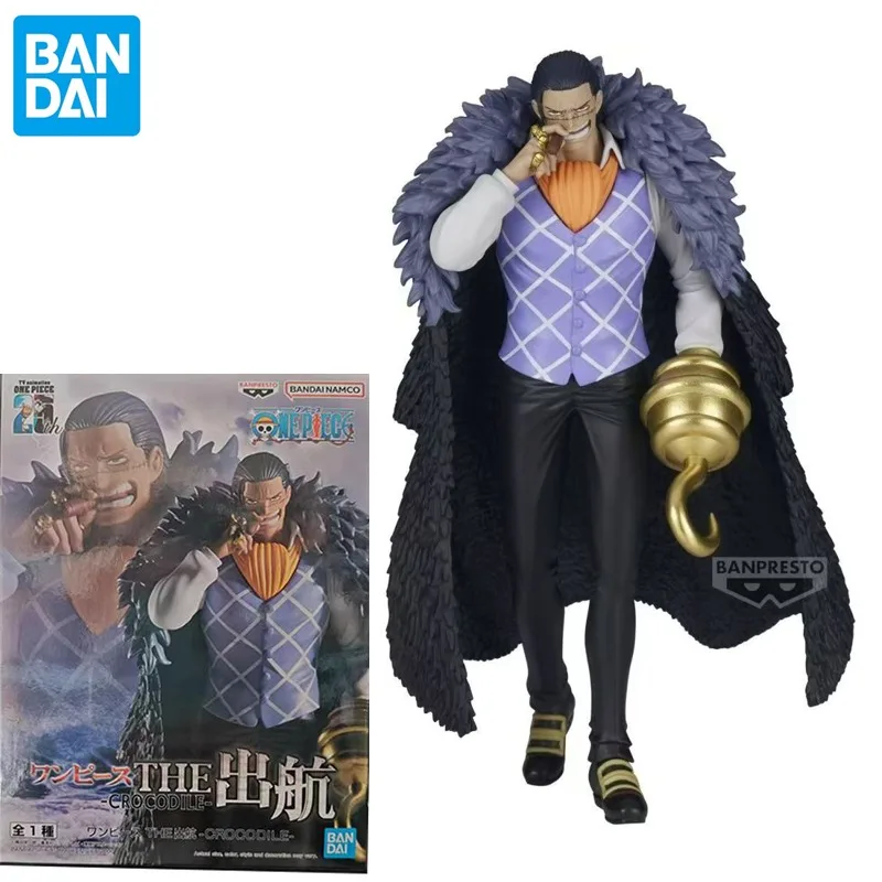 

В наличии оригинальная фигурка Bandai One Piece The Shukko Crocodile Sir, 17 см, аниме-фигурка, модель, игрушка, украшение для рабочего стола, подарок на день рождения