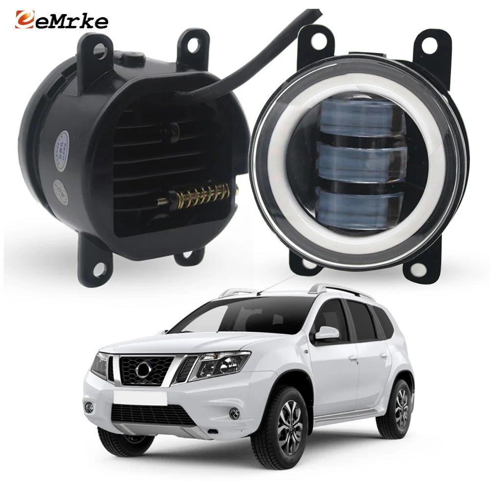 

Светодиодные противотуманные фары дальнего света для Nissan Terrano III D10 2013 2014 2015 2016 2017 2018 2019 PTF указатель поворота Angel Eye DRL Halo Ring