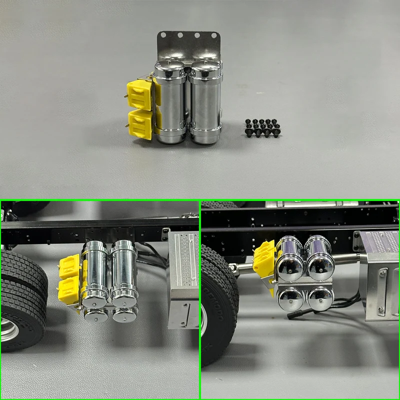 

1 шт. металлический бензобак для 1/14 Tamiya RC грузовик автомобиль BENZ ACRTOS AROCS 3363 1851 Diy Запчасти игрушки