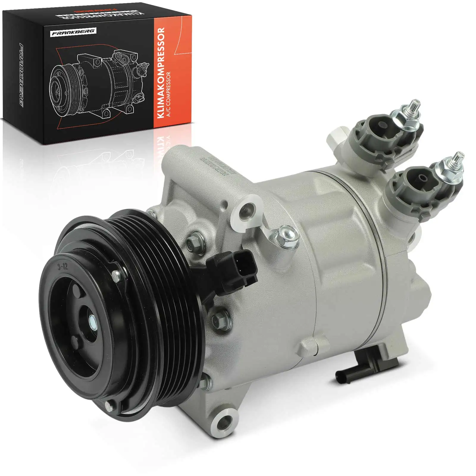 Frankberg 1x klimaatcompressor voor Ford Fiesta HF HJ Focus IV HN HM HP Bj vanaf 2018 2469393 2203489XJ6119D629HB XJ6119D629HA 890790