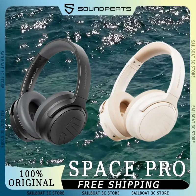 

SoundPEATS Space Pro Wireless Headphone Hi-Res LDAC AI Noise Reduction Bluetooth 5.4 Long Endurance Custom Music Gaming Headset