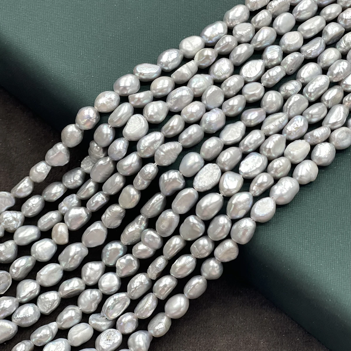 5‑6mm Irregular Natural Freshwater Pearls 36cm Semi‑Finished Drilled Strand Beads for DIY Necklace Bracelet Earring Accessories