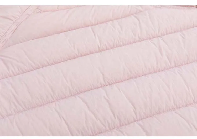 Women's Short Lightweight Hooded Down Jacket 2026 Autumn Winter High qulaity Waist-Cinched puffer coat Warm Solid color DJ729