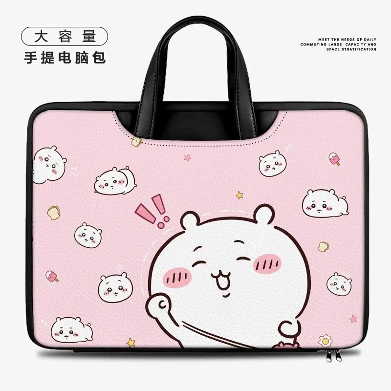 Chiikawa Laptop Bag Shock Absorption Protective Sleeve With Handle Large Capacity For 13 15 Inch Notebook Computer Travel Office