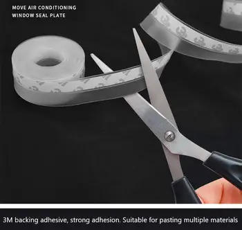 Silikonový těsnicí pásek 3M, samolepicí, pro skleněné dveře a okna, těsnicí kroužek, klimatizace, odolný proti větru a prachu 10 nejlepší prodej těsnění dveří klimatizace - №3