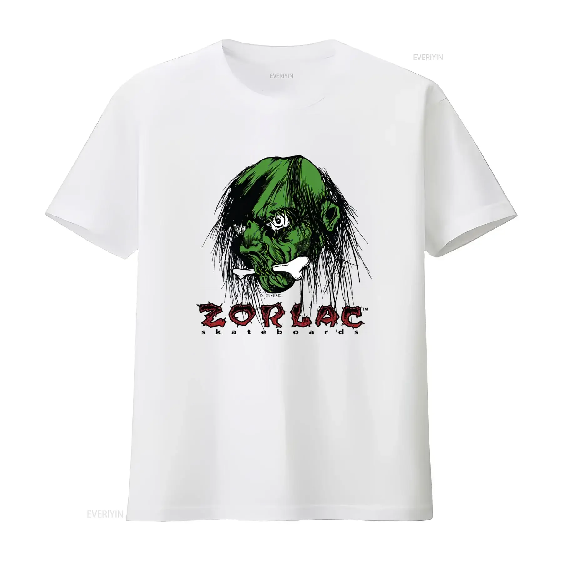 T-shirt Zorlac Skateboard Jeff Grosso Skull, style rétro skate pour homme, vintage, lavé, élégant, doux, polyvalent, confortable