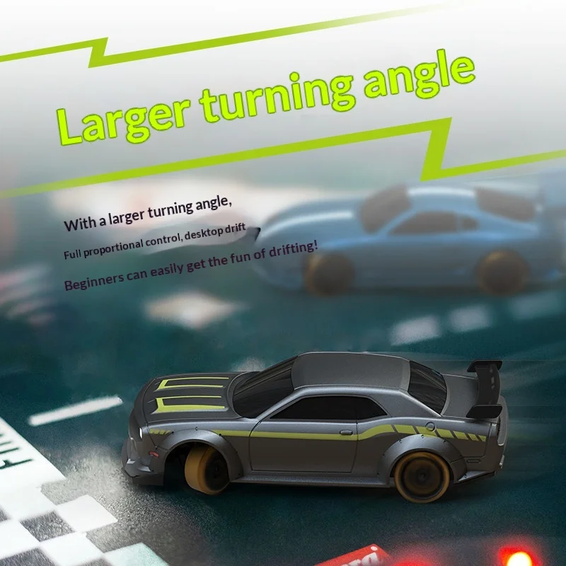 Turbo Racing 1:76 Full Proportion RC Mini-Fernbedienungsauto mit Hinterradantrieb, Drift-Auto C65, professionelles Gewichtsabstimmen und cooles Geschenk