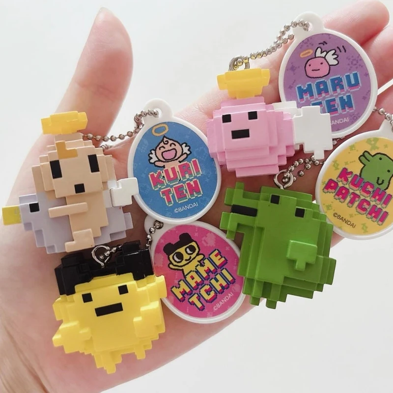 متوفر في المخزون بانداي حقيقية تماغوتشي غاشابون بكسل التصميم قلادة سلسلة لعبة الكبسولات الكرتون أنيمي نموذج لجسم الديكور الهدايا #2