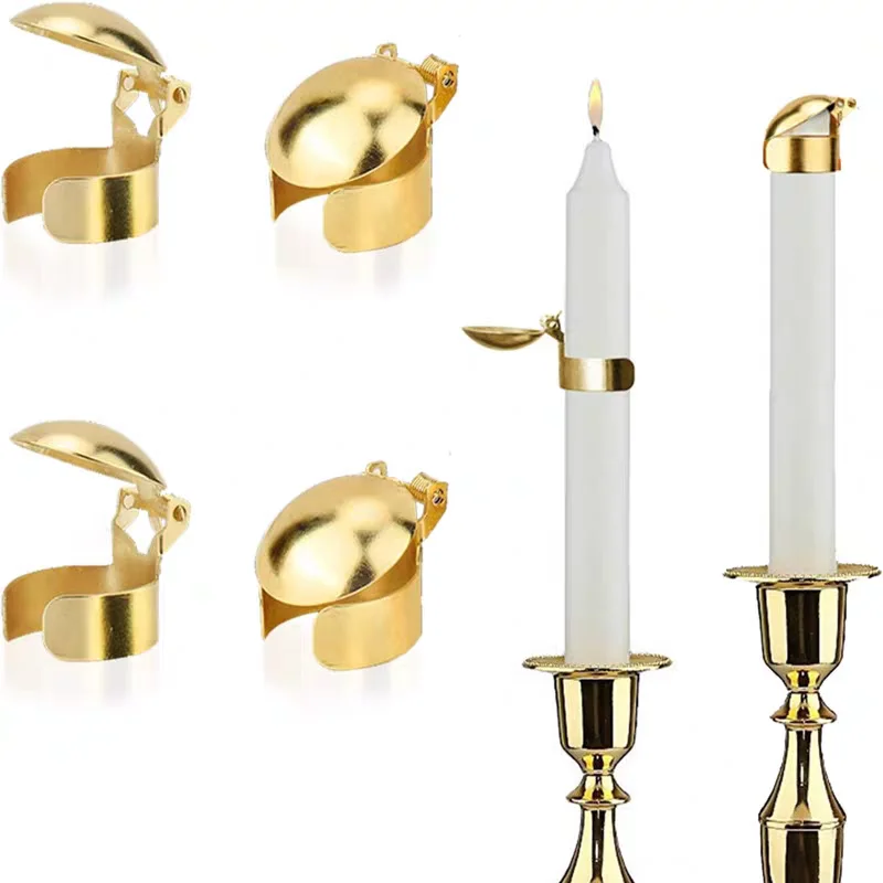 4pcs Candle Snuffer Automatic fire extinguishing Candle Snuffer Extinguisher Wick Flame Snuffer for Putting Out Candle Safely