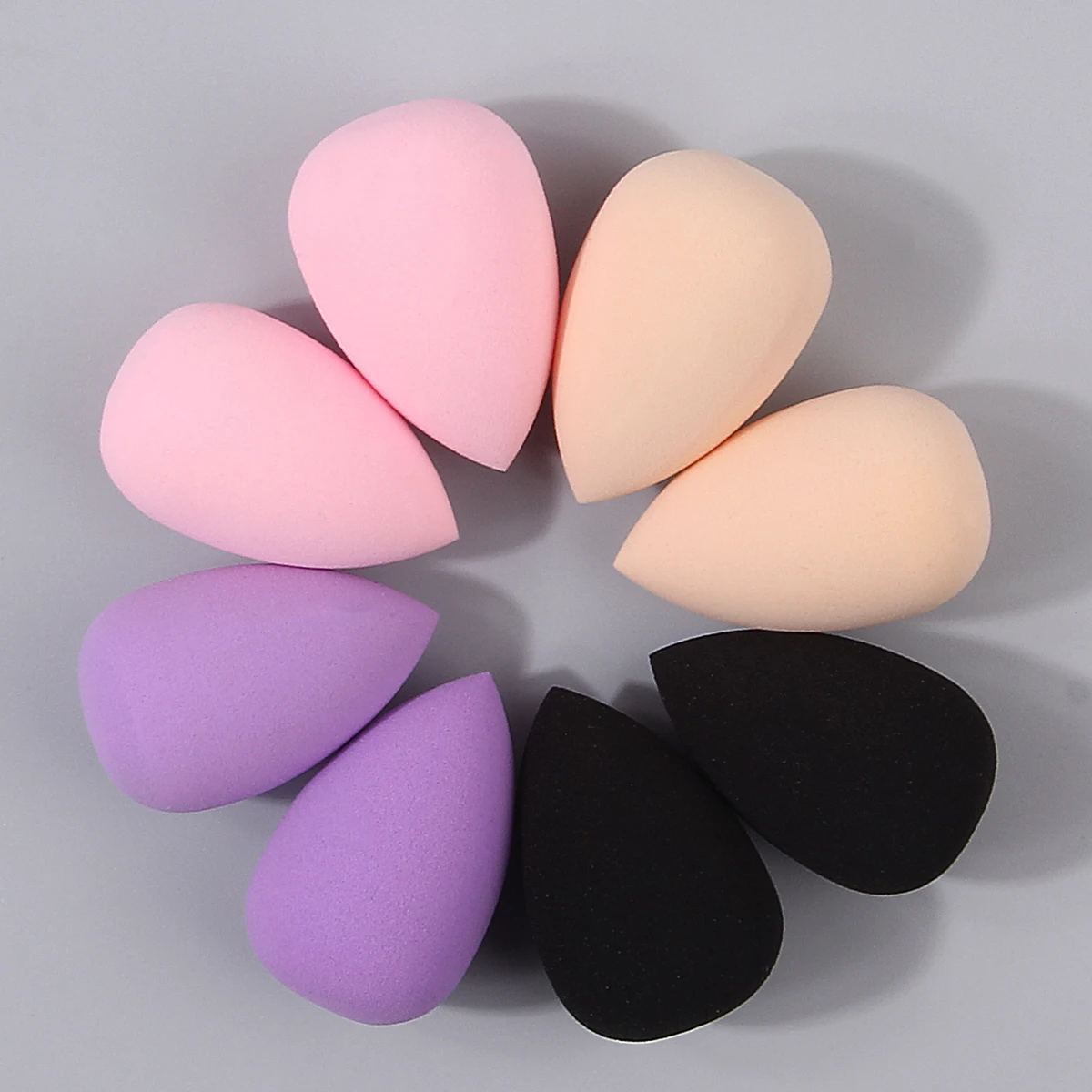 베스트셀러 슈퍼 소프트 미니 메이크업 스펀지 12개, 뷰티 에그, 파우더가 붙지 않음, 물에 노출되면 확대됨, 메이크업 도구