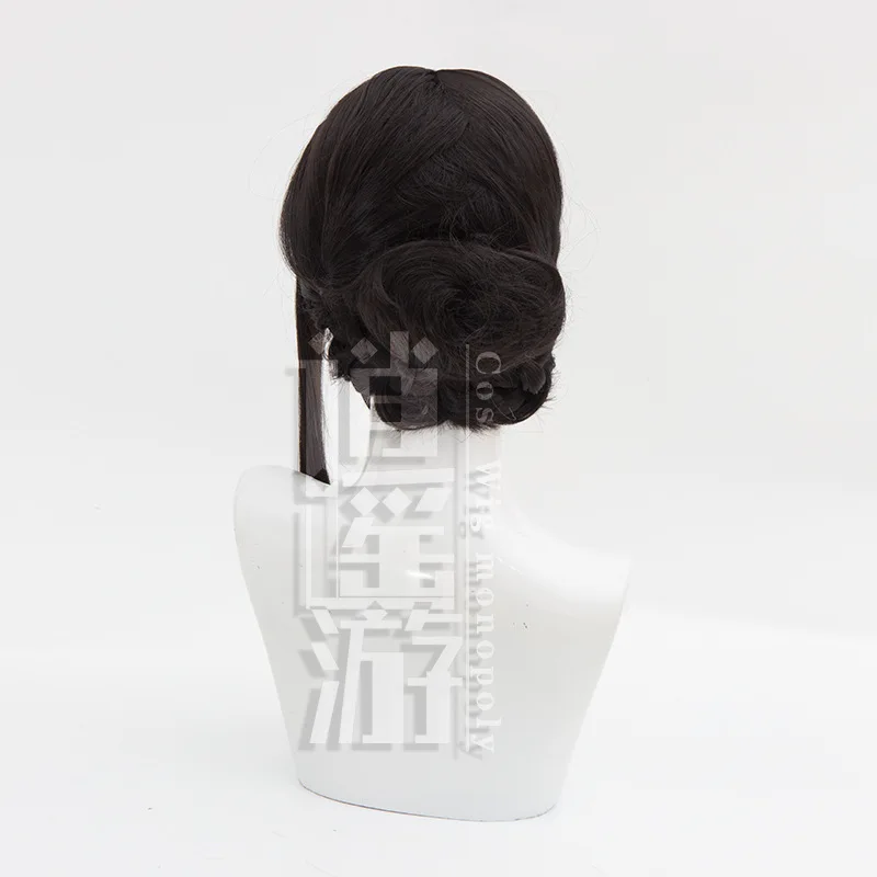 CosplayHigh جودة جاسوس X الأسرة يور مزور كوس شعر مستعار 45 سنتيمتر الأسود مقاومة للحرارة الاصطناعية الشعر هالوين حفلة أنيمي تأثيري الباروكات +