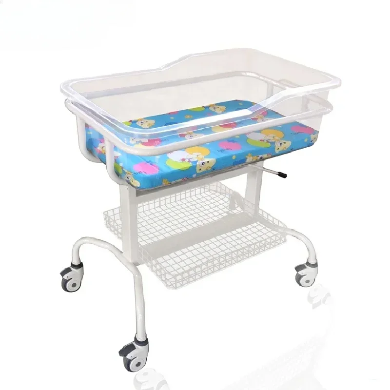 

New Confinement Center Crib Milk Spilt Prevent Newborn Small Bed Obstetrics Nursing Bed ABS Mobile Stroller