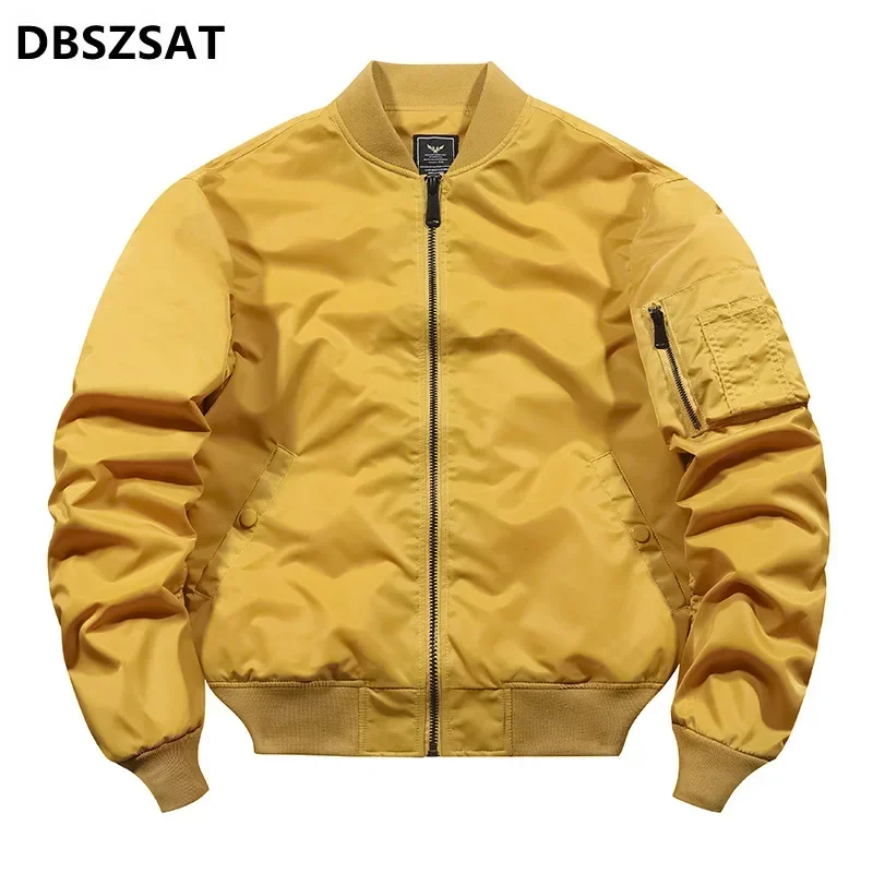 Spring Autumn Bomber Jacket 2027  Outdoor Pilot Military Baseball Jacket Large Size S-5XL Waterproof Air Force Flight Coat Male