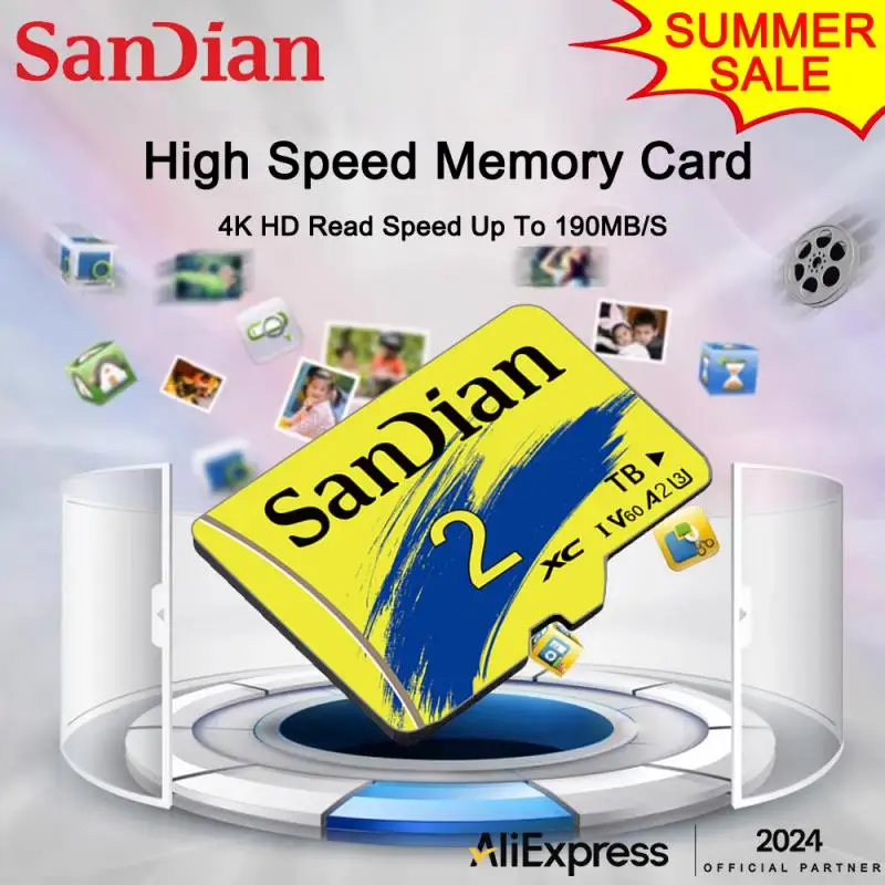 2TB SD Card For Nintendo Switch Micro TF SD Card 1TB 128GB 256GB 512GB Waterproof Flash Memory Card For Nintendo 64 Game