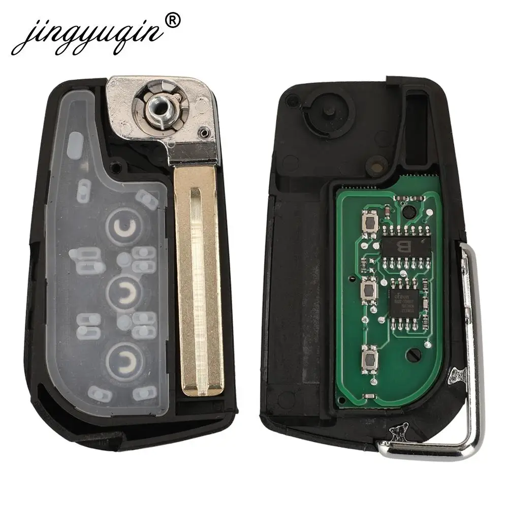 Jingyuqin 50171 aggiornamento TOY48 Flip Remote Key ASK 433MHz 4 d68 Chip per Lexus LX470 LS430 SC430 RX300/330/350/400 modificato Fob