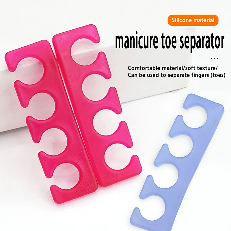 Silicone Toe Separator/Finger Spacer Divider Form For Manicure Pedicure Finger Splitter For Nail Art Toes Separators Nail tools