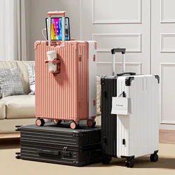 2024 New Multi-Functional Luggage Trolley 20 Inch Universal Wheel Boarding Bag USB Front Open Side Open Computer Travel Suitcase