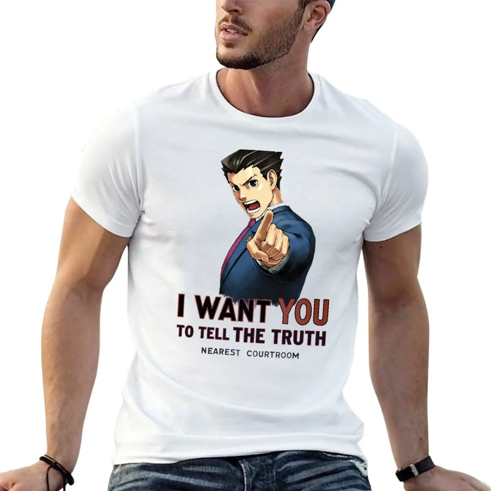 Pheonix Wright T-Shirt shirts graphic tees anime shirt mens designer t shirt