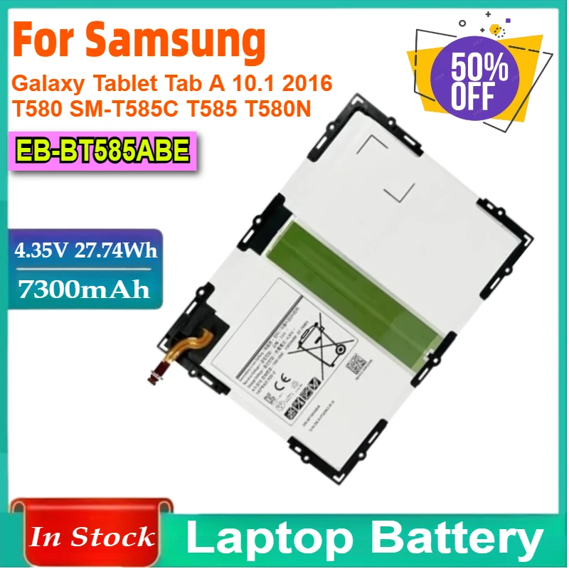 

4.35V EB-BT585ABE Laptop Battery for Samsung Galaxy Tablet Tab A 10.1 2016 T580 SM-T585C T585 T580N