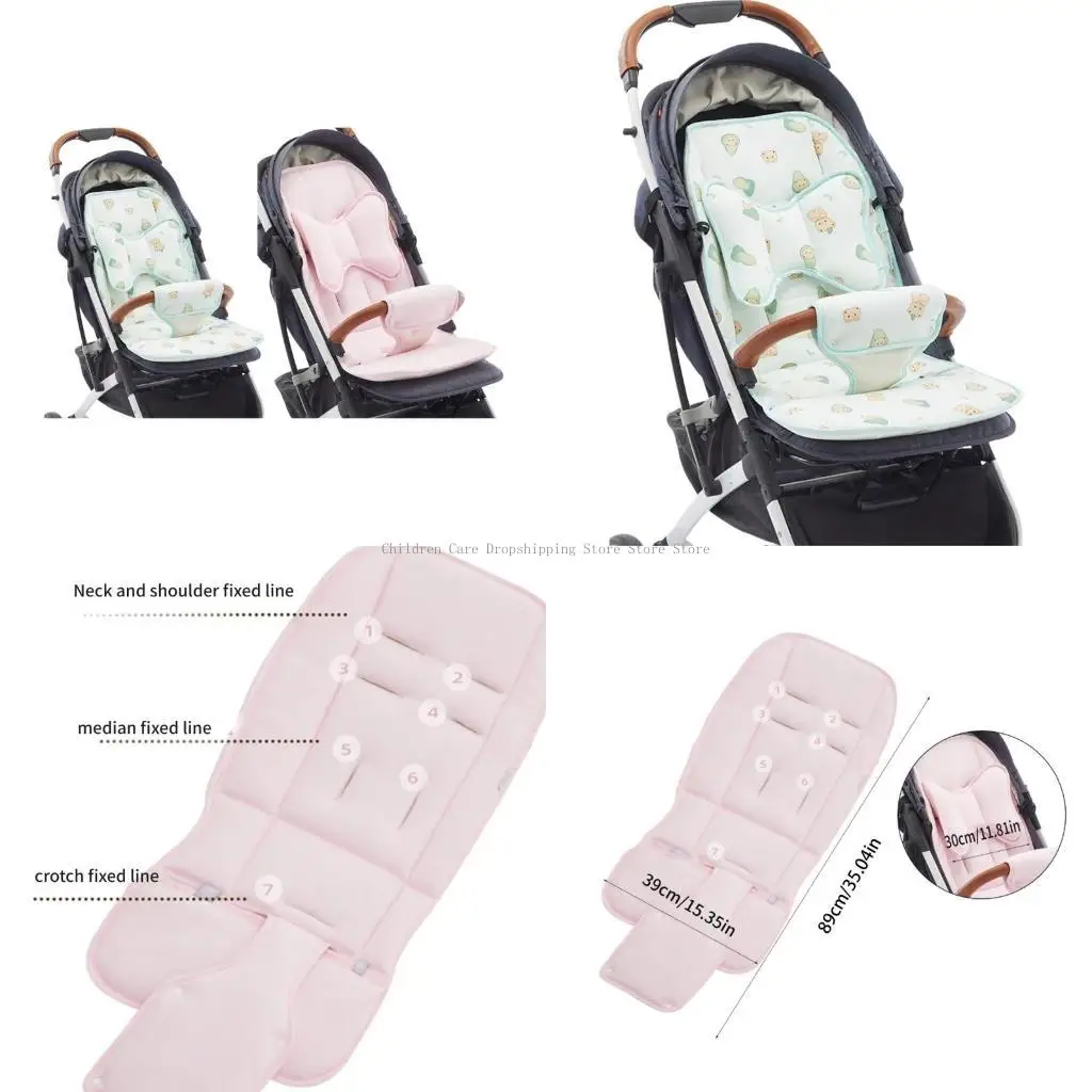 

Infant Strollers Liner Carriage Pad Gentle Car Seats Comfortable Insert Cushioned Baby Strollers Liner Breathable Pram Pad