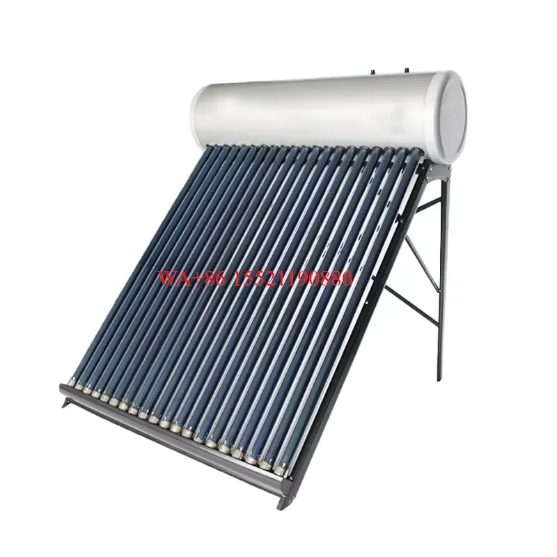 WMWMNU 100L Non Pressurized Evacuated Tube Solar Water Heater System for Home Outdoor and Hotel Use