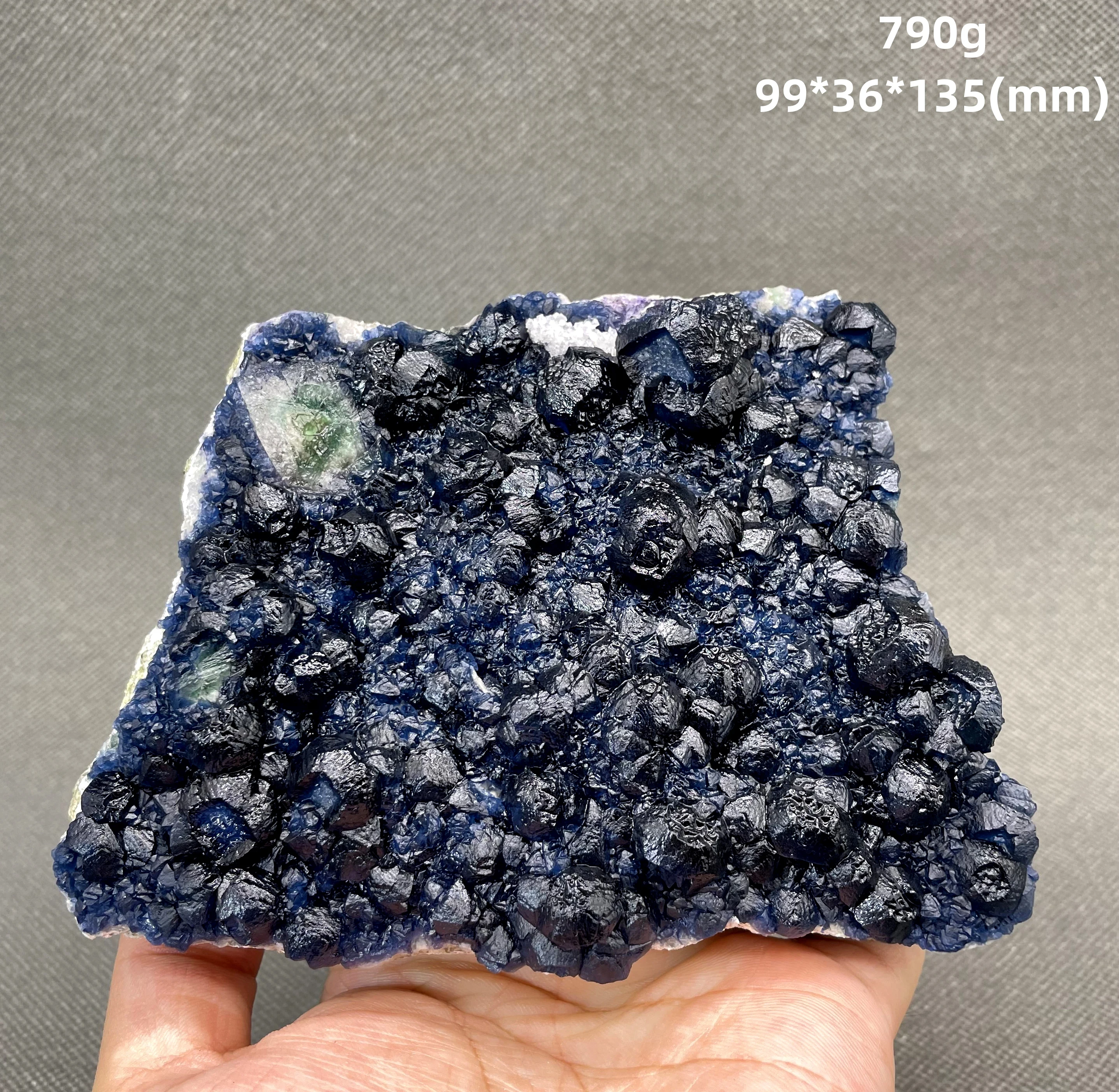 

NEW! 100% Natural rare blue fluorite Mineral specimen cluster Stones and crystals Healing crystal from Inner Mongolia