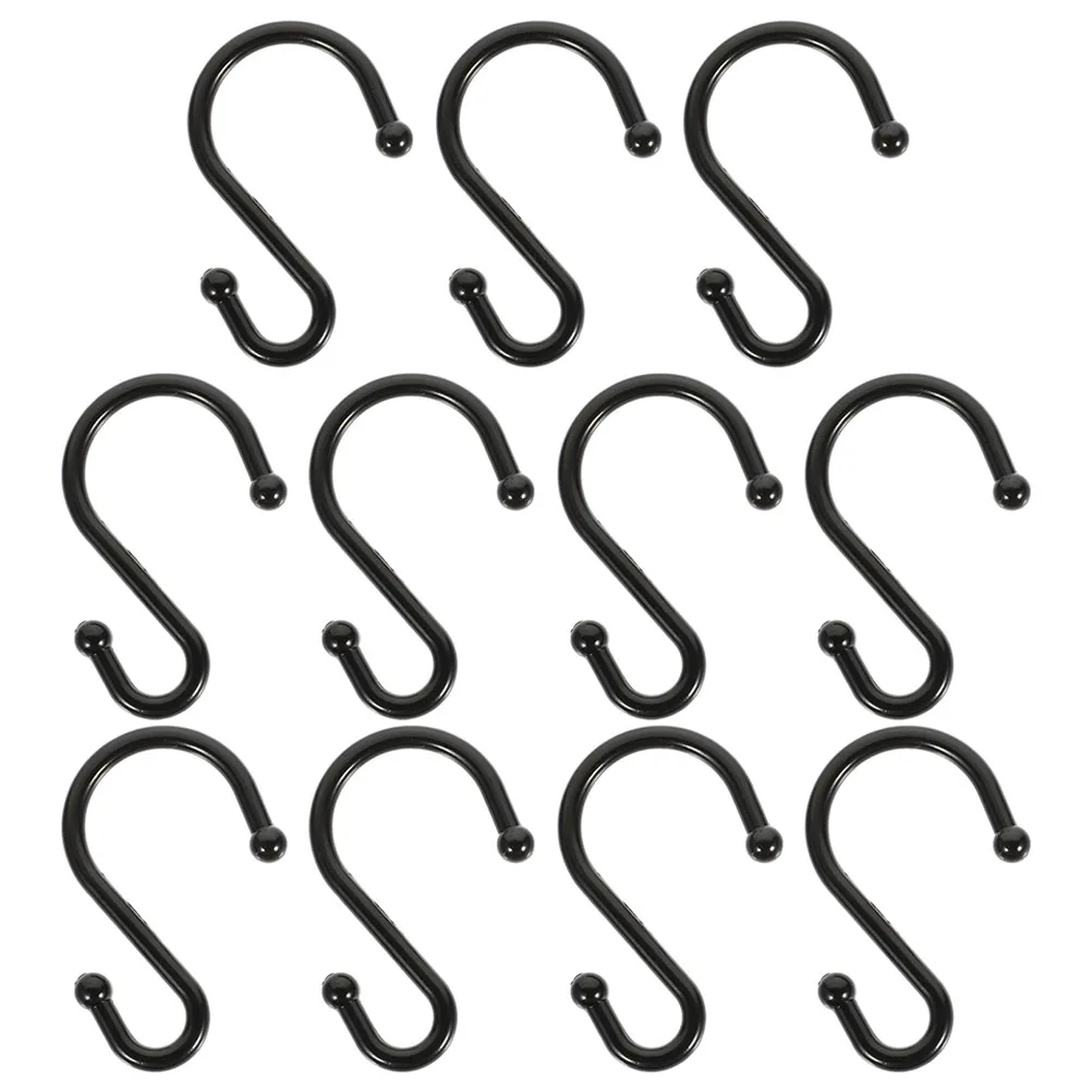 

24 Pcs Zinc Alloy Hooks Shower Curtain Hooks Easy Install Remove Smooth Surface Bathroom Accessories Retro