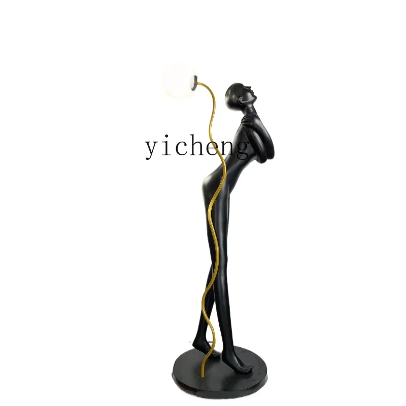 

TQH Creative Humanoid Art Sculpture Ornament Exhibition Hall Shopping Mall Clubhouse Large Fiberglass Figure Ornament