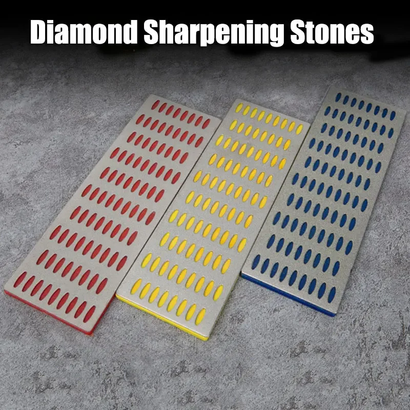 Portable Diamond Sharpening Stone Hone Set Backing Whetstone Block Kitchen Knife Acecssories Skiing Sharpeners Thin Tool Disc