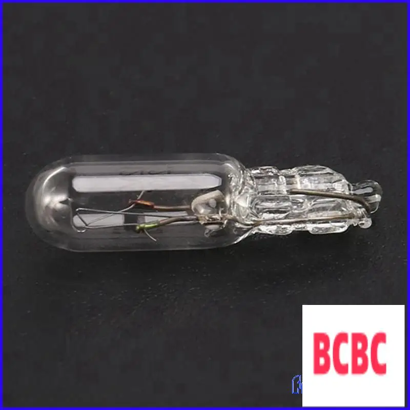 BB-100Pcs T5 لمبة هالوجين سيارة أداة لوحة مصباح السيارات إسفين لوحة القيادة مصباح 1.2 واط 12 فولت مصدر الضوء الأبيض الدافئ