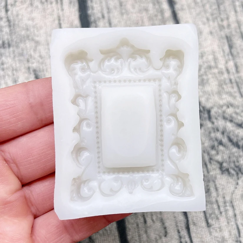 Photo Frame Silicone Sugarcraft Mold Resin Tools Cupcake Baking Mould Fondant Cake Decorating Tools