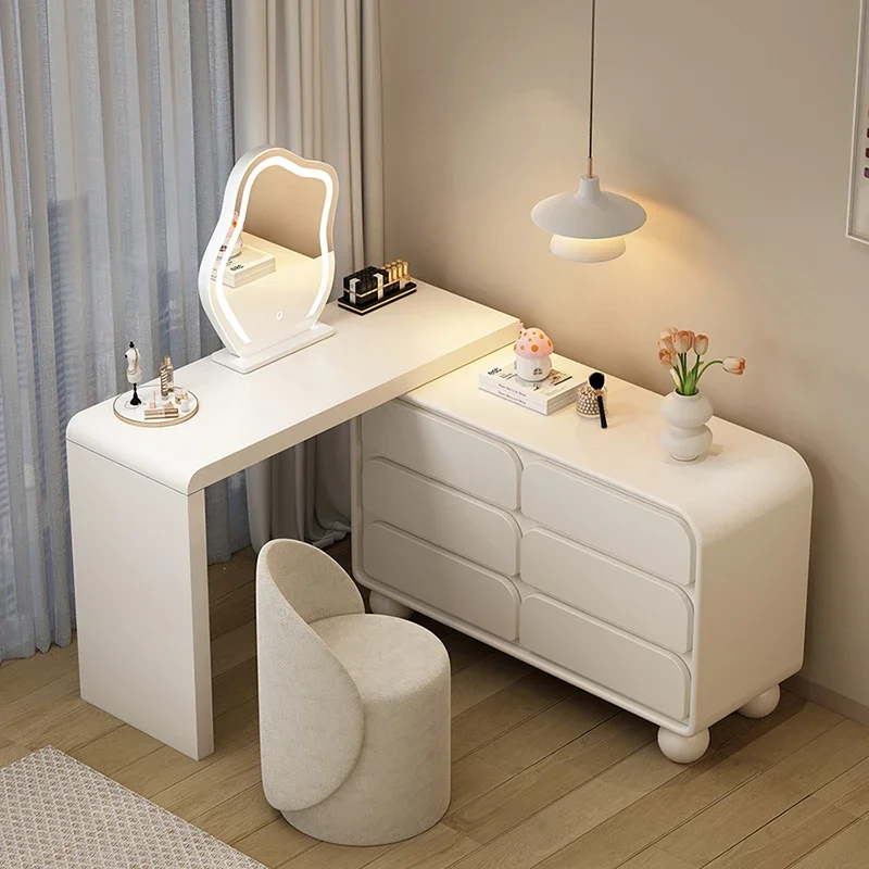 Muebles de habitación para el hogar, tocador de maquillaje, escritorio, juego de dormitorio, mesa de lujo para mujer, vestidor, organizador moderno, Tocador, silla nórdica de Hotel