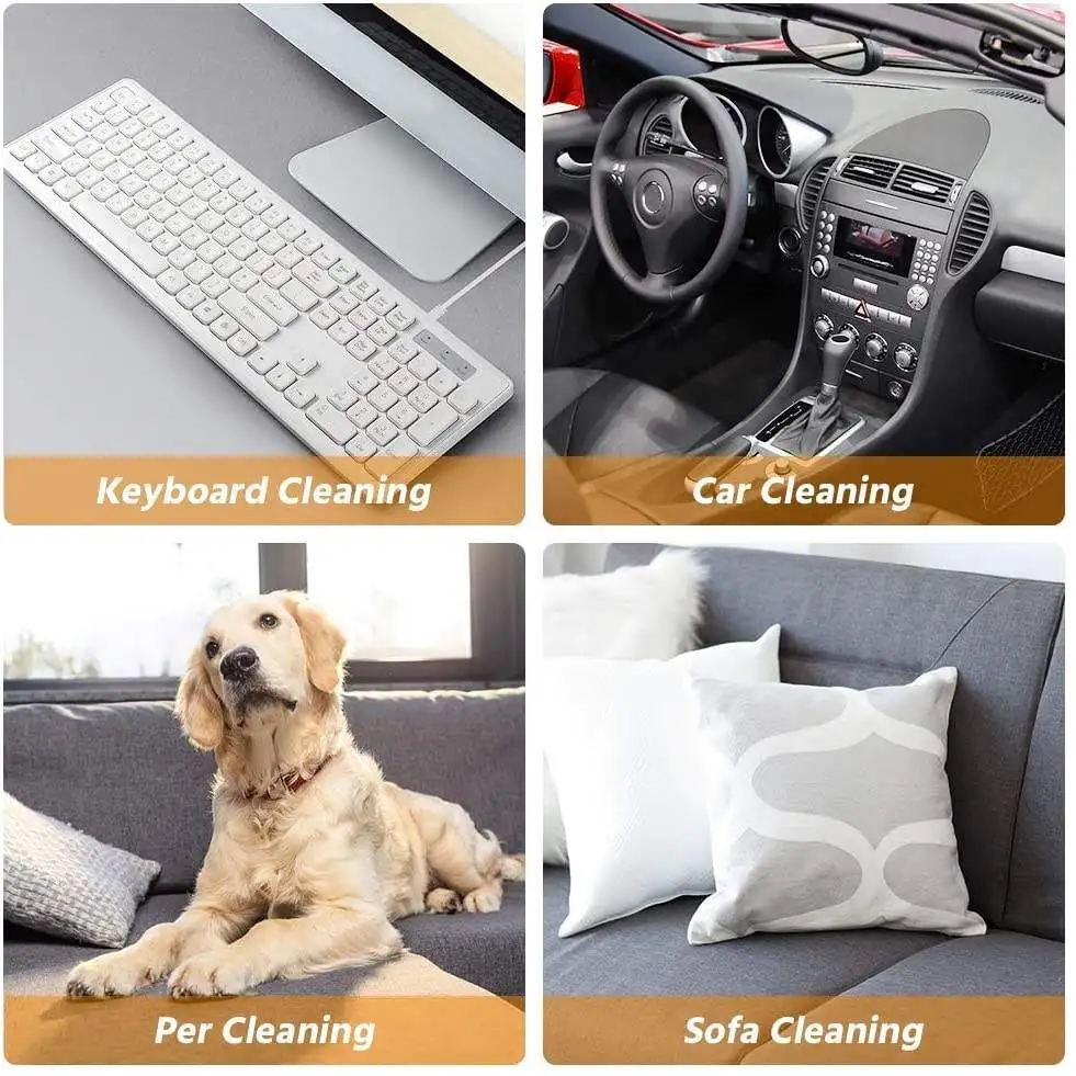 مكنسة كهربائية صغيرة محمولة للسيارة رطبة وجافة 2 في 1 من النوع c USB لاسلكية محمولة للمنزل والمكتب والمطبخ