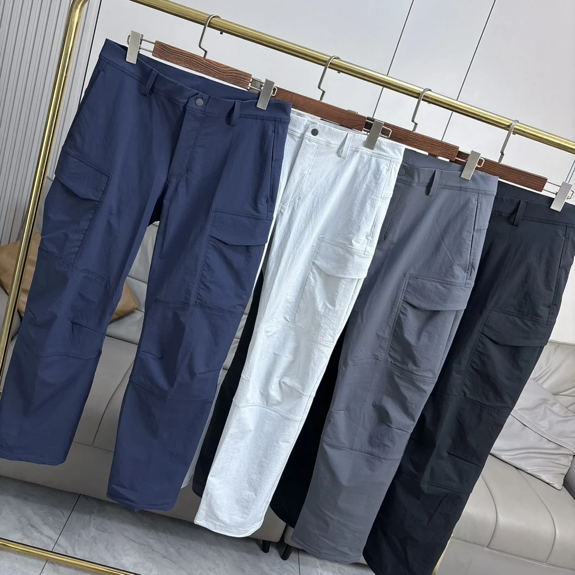 

Мужские повседневные брюки для активного отдыха GM Series: ветрозащитные, водоотталкивающие, с 3D-кроем, прямые штанины, для города и активного отдыха