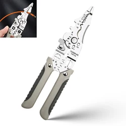 Crimper Cable Cutter Adjustable Automatic Wire Stripper Multifunctional Stripping Crimping Pliers Terminal Hand Tool