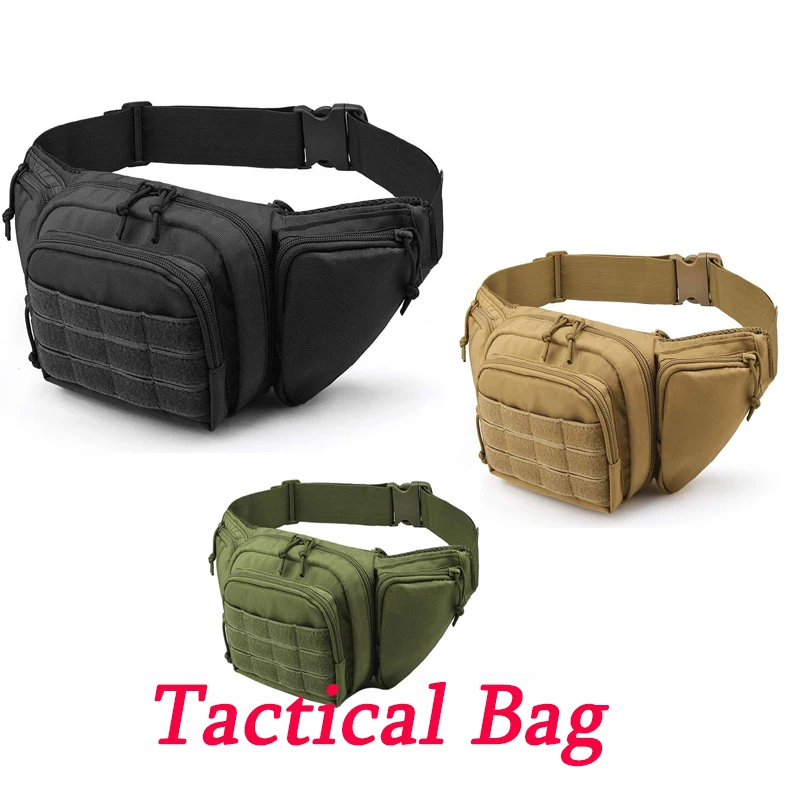 

Multi-Function Belt Pack Climbing Hunting Waist Bag Men's Tactical Military Sport Combat Hiking Tool Bag Molle Pouch Bag