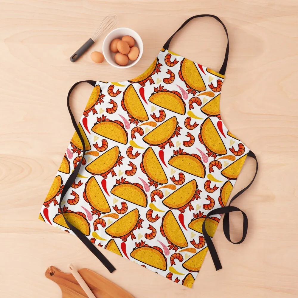 Shrimp Tacos Pattern Apron