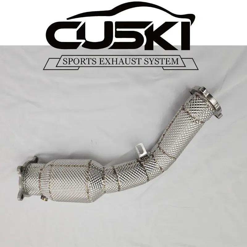 Downpipe for Audi A4 B8.5 four-wheel drive 2.0T 4WD Audi A4 downpipe ternary available Surface Anti-heat processing