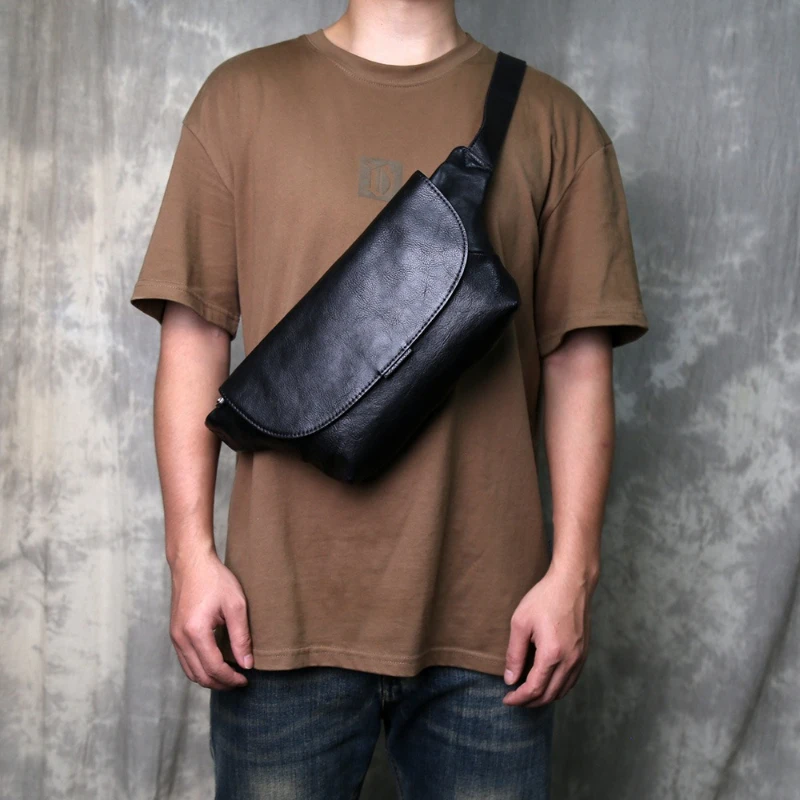 

Мужская сумка-слинг из 100% натуральной кожи, наплечная сумка через плечо, тонкий нагрудный рюкзак, мужская сумка-кошелек, маленькая сумка через плечо для путешествий и походов